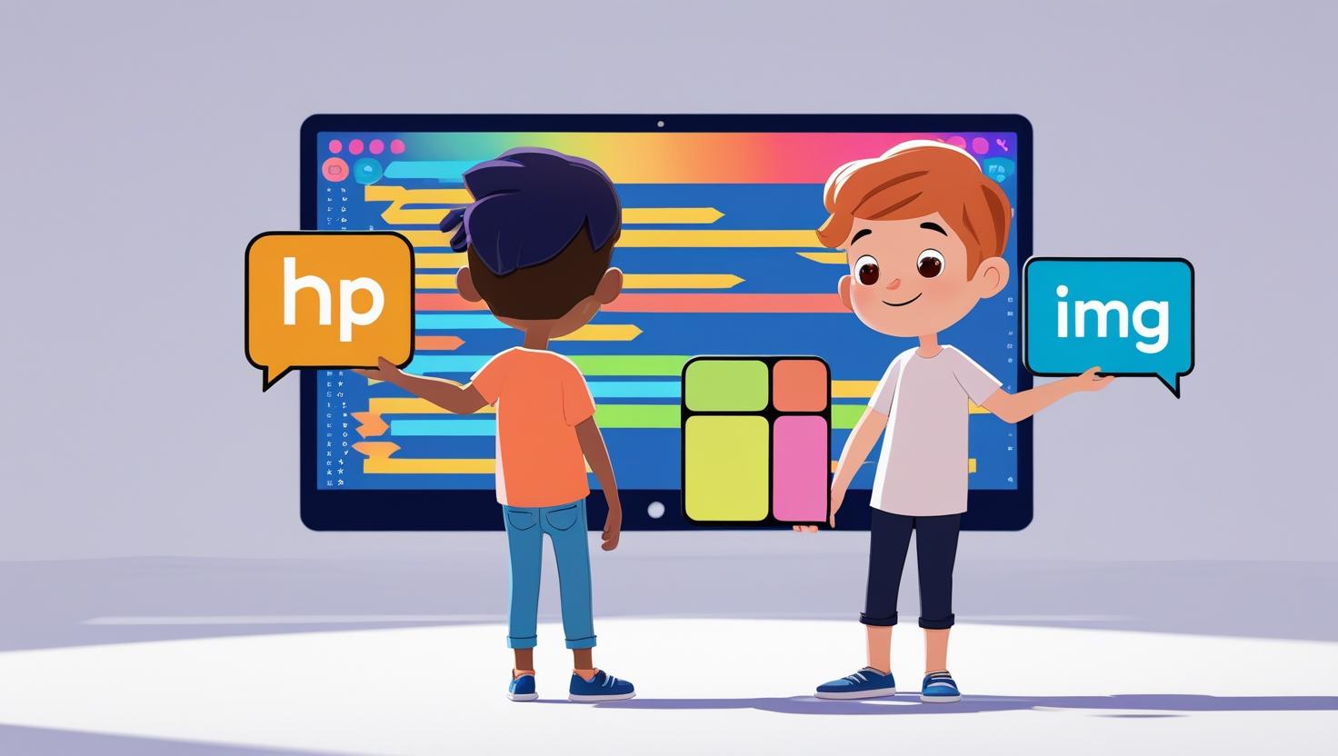 A person working on a code